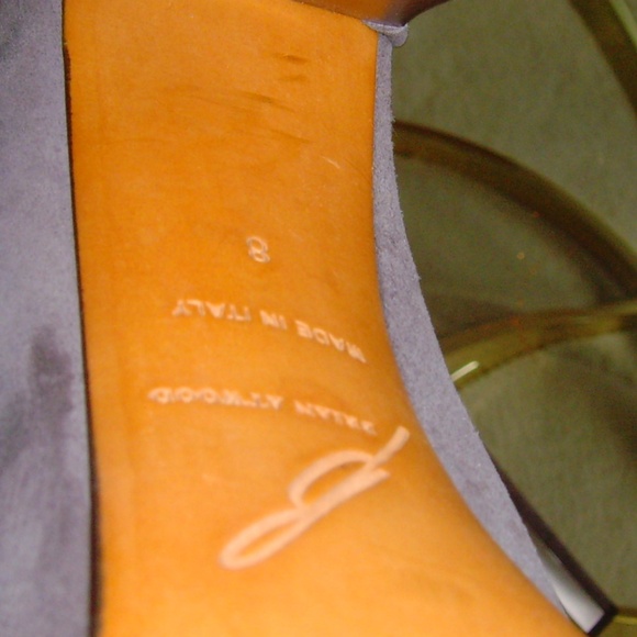 Brian Atwood Grey/Gray Suede High Heel Ankle Boots (8) - Picture 12 of 16